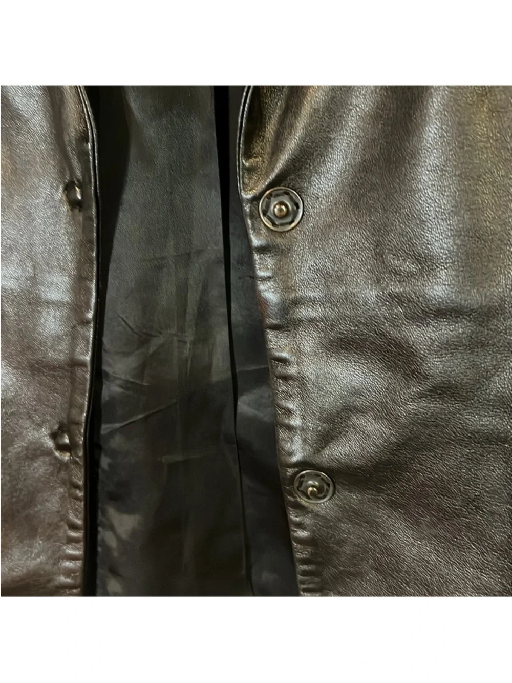 Banana Republic women's leather belted blazer jacket